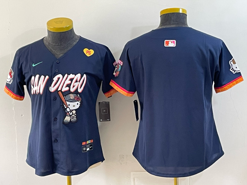 women San Diego Padres blank blue Nike 2026 MLB Jersey 0831004